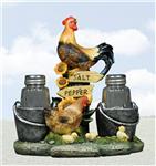 RSTD17547 Farm Flavor Rooster Salt & Pepper Shaker Set